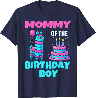 gaming gamer Birthday Llama Pinata Family Apparel Mommy Birthday Boy Llama Pinata Party Family mathing Women T-Shirt