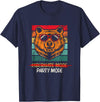 Winter, Spring, Summer & Fall Apparel Spring Hibernation Season Over Funny Retro Party Mode Bear T-Shirt - Navy Blue