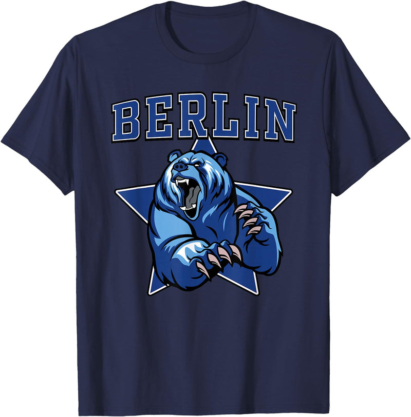 High School Team Spirit MVP Berlin Sports Berlin Bears High School Team Spirit T-Shirt - Navy Blue