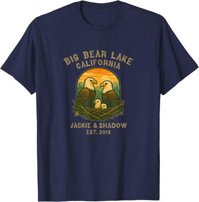 Big Bear Lake California Eagles Jackie and Shadow T-Shirt