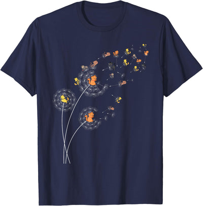Cat Lover Gift Co. Dandelion Cat lovers Cat fans Flower Power Dandelions T-Shirt