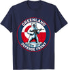 Greenland Lover Stuff Greenland Defense Front Polar Bear Greenland is not for Sale T-Shirt - Navy Blue