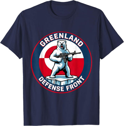 Greenland Lover Stuff Greenland Defense Front Polar Bear Greenland is not for Sale T-Shirt
