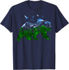 Nature Forest Trees Mountains Bear Wildlife Shirts Bear Nature Outdoor Mountains Forest Trees Bear Wildlife T-Shirt - Navy Blue