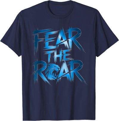 Lions Men Women Blue Animal School Sport Fan Lion T-Shirt