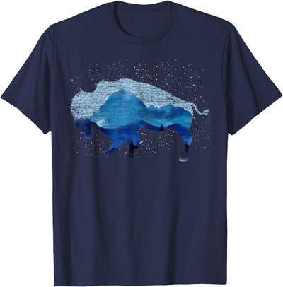 Idea Usa Texas Bison Ranch Cowboy Gift Buffalo T-Shirt