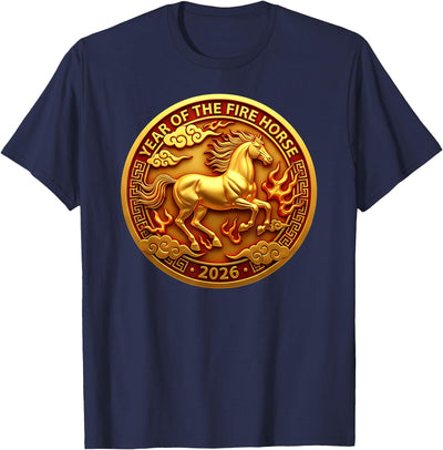 Chinese Zodiac Horse Year of the Fire Horse 2026 T-Shirt