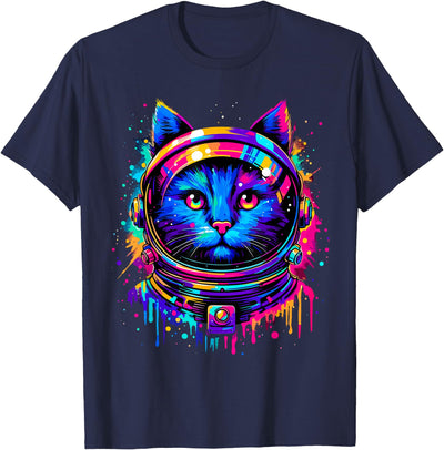 Cat Funny Astronaut Space Cat Astronaut Space Funny Cat T-Shirt