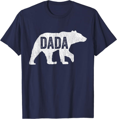 Dada Bear Matching Family Camping Vintage Bear Funny Dada T-Shirt