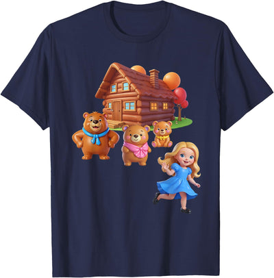 Goldilocks and the Three Bears Costume for Women, Men, Kids T-Shirt