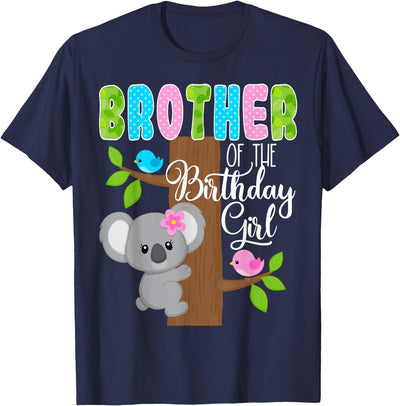 Koala Bear Birthday Brother Of The Birthday Girl Koalas Bday T-Shirt