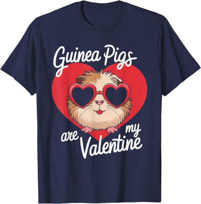 Guinea Pigs Are My Valentine Cute Rodent Valentines Day T-Shirt