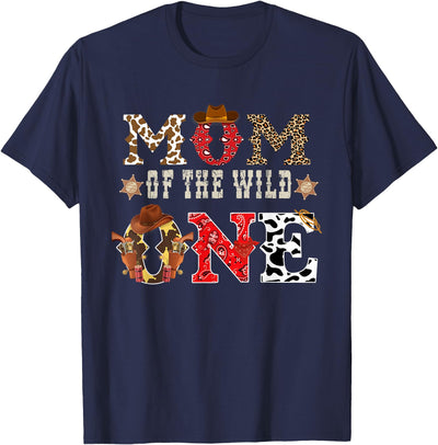 Vintage Birthday Cowboy Co Tee By PDQD Mom of The Wild One Cowboy Western Rodeo Party Matching T-Shirt