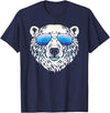 Sunglasses Zoo Mega Cool Polar Bear T-Shirt - Navy Blue