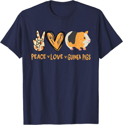 Peace Love Guinea Pigs Cute Guinea Pig Lover T-Shirt