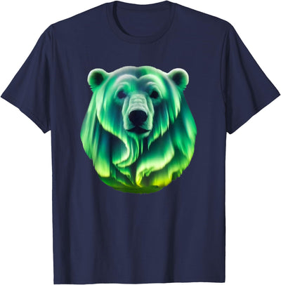 Aurora Borealis Alaska Northern Lights Polar Bear T-Shirt