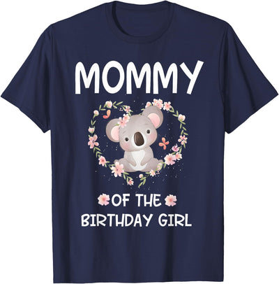 1st First Birthday Koala Bear Mommy Of The Birthday Girl T-Shirt