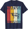 Watusi Gift for Men, Women & Kids Cattle Dad Mom Cow Whisperer - Farmer Breeder Watusi T-Shirt - Navy Blue