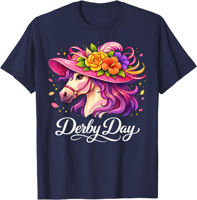 Funny Outfit Men Women 2026 Horse Racing Funny Derby Day 2026 Horse Racing T-Shirt