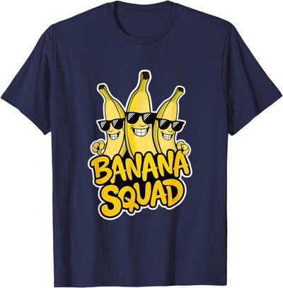 Fun Group Friends Family Hilarious Apparel Funny Banana Squad Bananas Halloween Costume T-Shirt