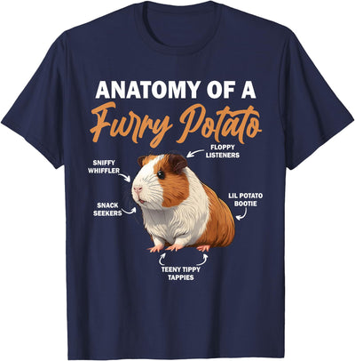 Guinea Pig Anatomy Of A Furry Potato Funny T-Shirt