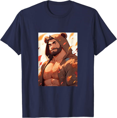 Gay Muscle Daddy Bear Art Pride Bear Brotherhood - LGBTQ T-Shirt