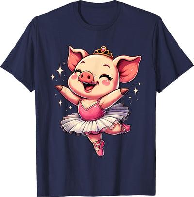 Ballerina Pig Dancing T-Shirt