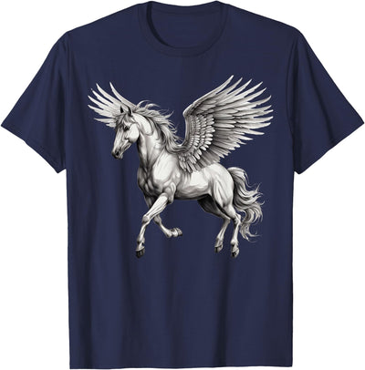 Cool Style Pegasus Majestic Winged Horse Mythology Fantasy Art T-Shirt