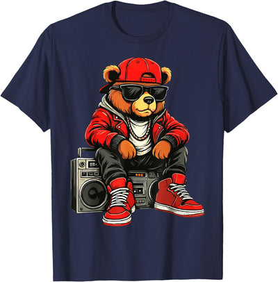 Hip Hop Teddy Bear Rap Music T-Shirt