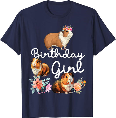 Guinea Pig Birthday Girl T-Shirt