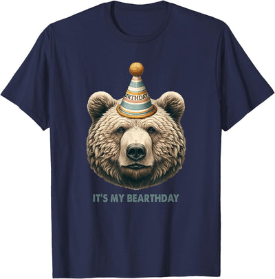 Funny Hiking Camping Birthday It's My Birthday Cute Grizzly T-Shirt