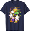 Peppa Pig Halloween Happy Costumes Group Shot T-Shirt - Navy Blue