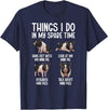 Funny Mini Pigs For Mini Pig Lover Things I Do Mini Pig Lover Mini Pigs T-Shirt - Navy Blue