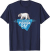 Take The Plunge Designs Polar Bear Plunge Event - Retro I Survived Plunge Day 2025 T-Shirt - Navy Blue