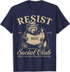 Bear Penguin Flippers Up Tees Bears Penguins Resist Social Club Only You Can Prevent T-Shirt - Navy Blue