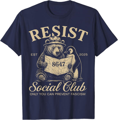 Bears Penguins Resist Social Club Only You Can Prevent T-Shirt