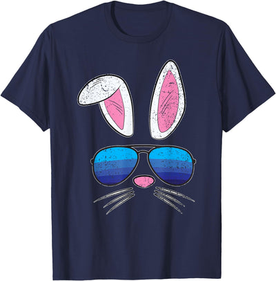 Bunny Face Mask with Sunglasses T-Shirt