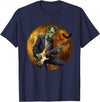 Dibble Dabble Designs Halloween Halloween Cool Monster Playing Electric Guitar T-Shirt - Navy Blue