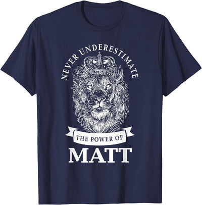 Matt Gift Name Lion T-Shirt