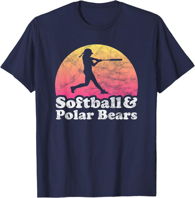 Softball and Polar Bears Apparel Co Softball and Polar Bears Women or Girls Polar Bear T-Shirt