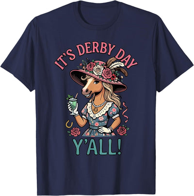 Funny Horse Talk Derby To Me Shirt Men Women Horse Racing It's Derby Day Yall KY Derby Horse 2026 T-Shirt