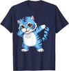 generic Funny Cartoon Korean Tiger for Youth Toddler Kids Boys Girls T-Shirt - Navy Blue