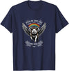 Schwein im Himmel – Träume steigen hoch Flying Pig with Wings in the Sky T-Shirt - Navy Blue