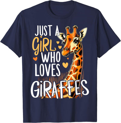 Giraffe Animal Just A Girl Who Loves Giraffe T-Shirt