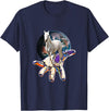 Horses Girls Women Gift Kids | Men Boys Horse Motif T-Shirt - Navy Blue