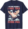 Flying Pigs FH I'm Here Because I Was Told There Would Be Flying Pigs_ ---- T-Shirt - Navy Blue