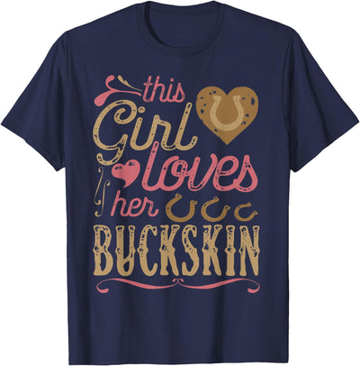 Ronin Horse Shirts Buckskin Horse Shirt - Buckskin Lover Tshirt Gift Horse Tee T-Shirt