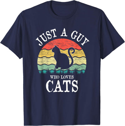 Cats Lover Gift Co. Just A Guy Who Loves Cats T-Shirt