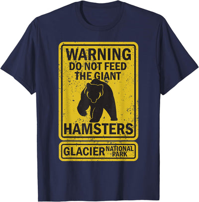 Funny Glacier National Park Grizzly Brown Bear Souvenir Gift T-Shirt