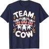 Cow Design for Cow Lovers Team Cow Stuff | Cow Costume | Farm Product Products for Cow T-Shirt - Navy Blue